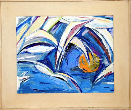 Seagulls & Orange Sun